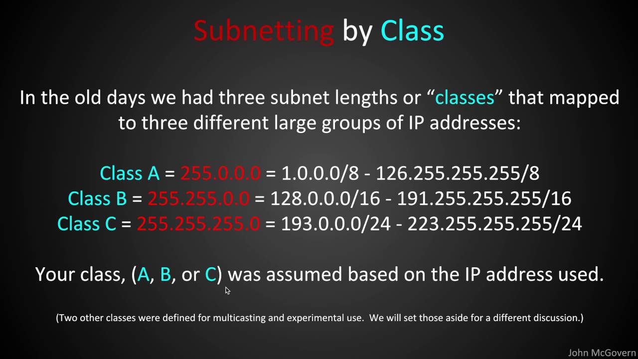 03 IP Subnetting 101