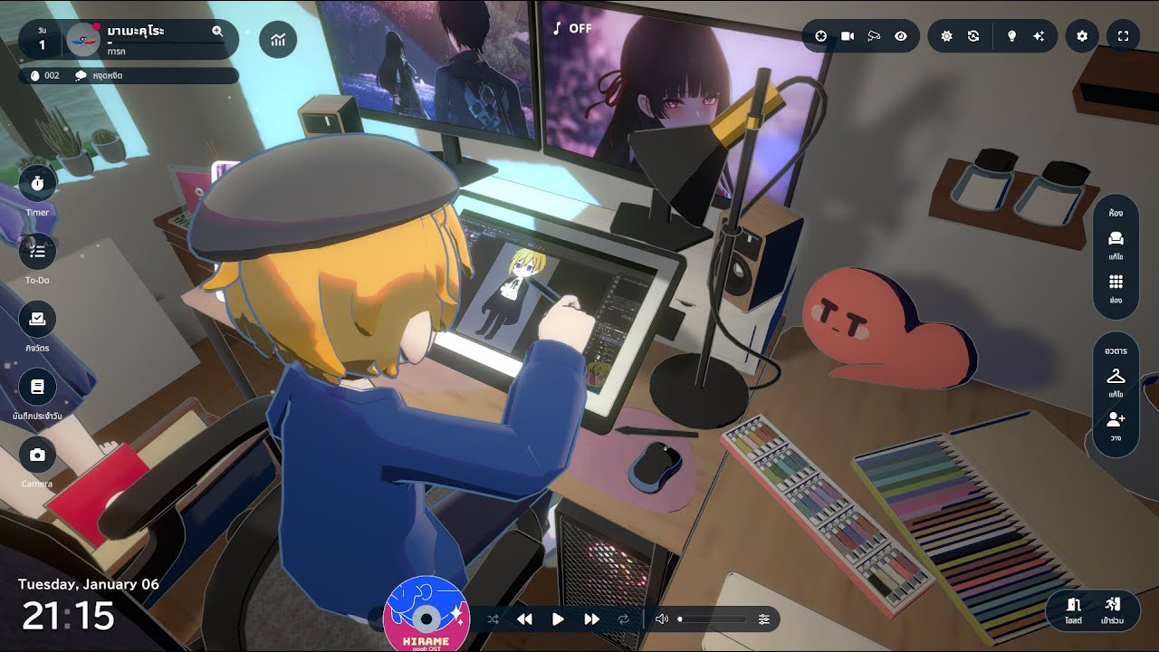 Live ปั่นงานวาดกับคลิป