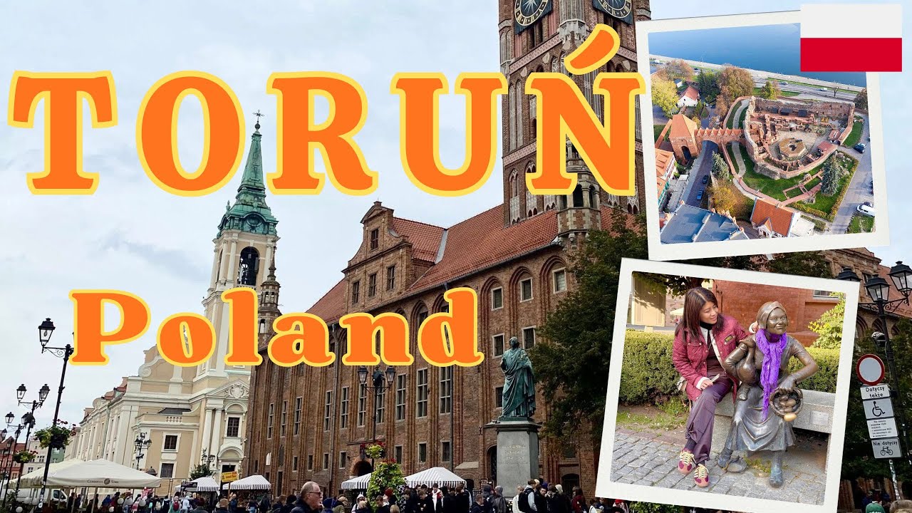 Torun, Poland. Day trip from Warsaw, then to Gdansk. Bus from train station to town.Luggage storage.