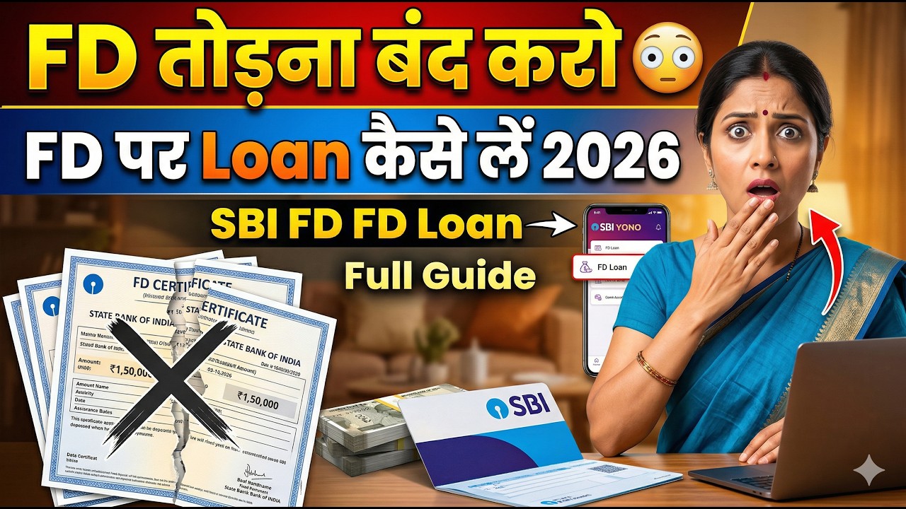 FD तोड़ना बंद करो 😳 | FD पर Loan कैसे लें 2026 | SBI FD Loan Full Guide