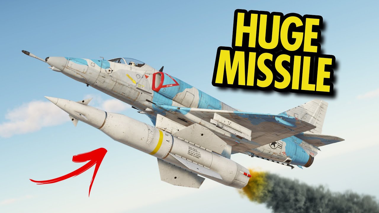 Ракета почти такая же большая, как и самолет - A-4E Early