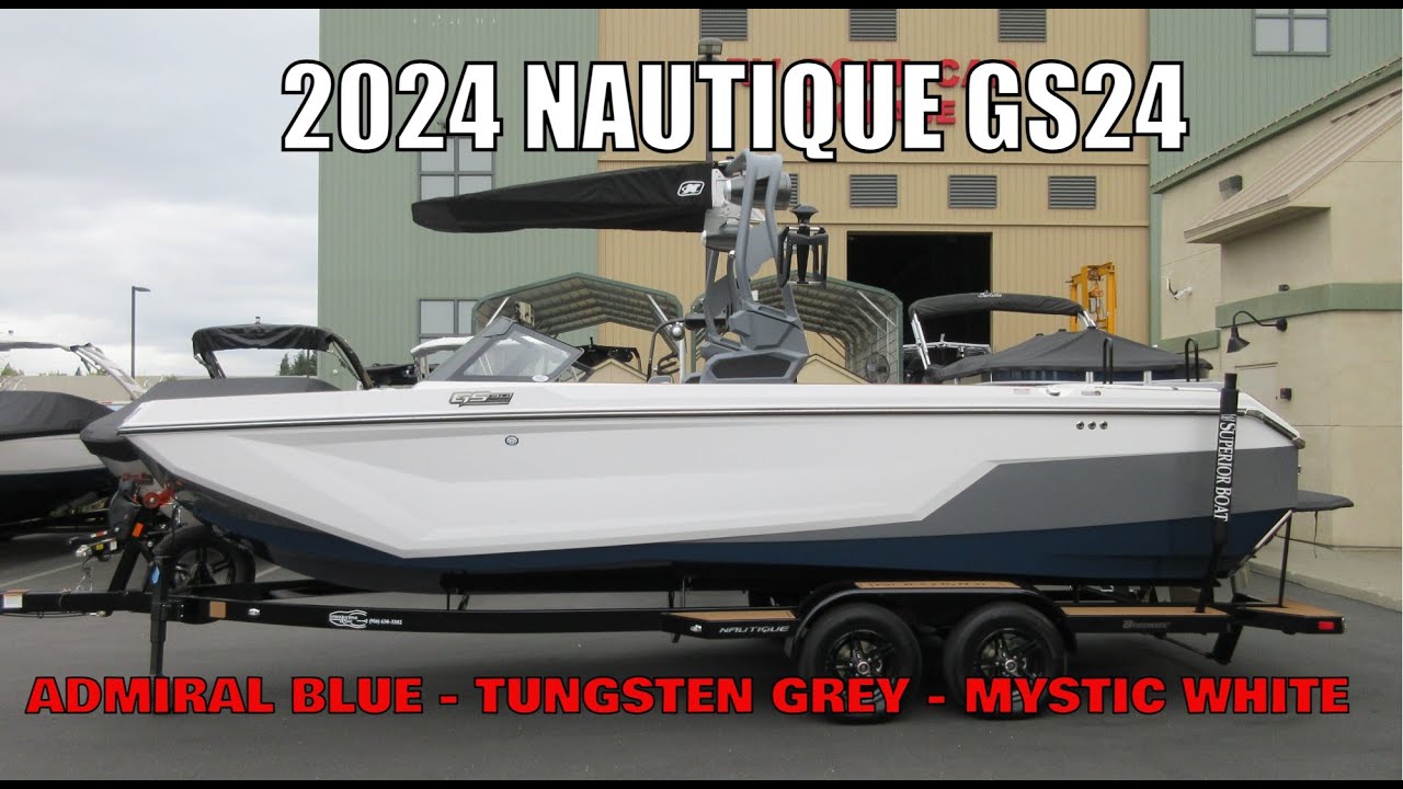 2024 Nautique GS24 - Mystic White, Tungsten Grey and Admiral Blue