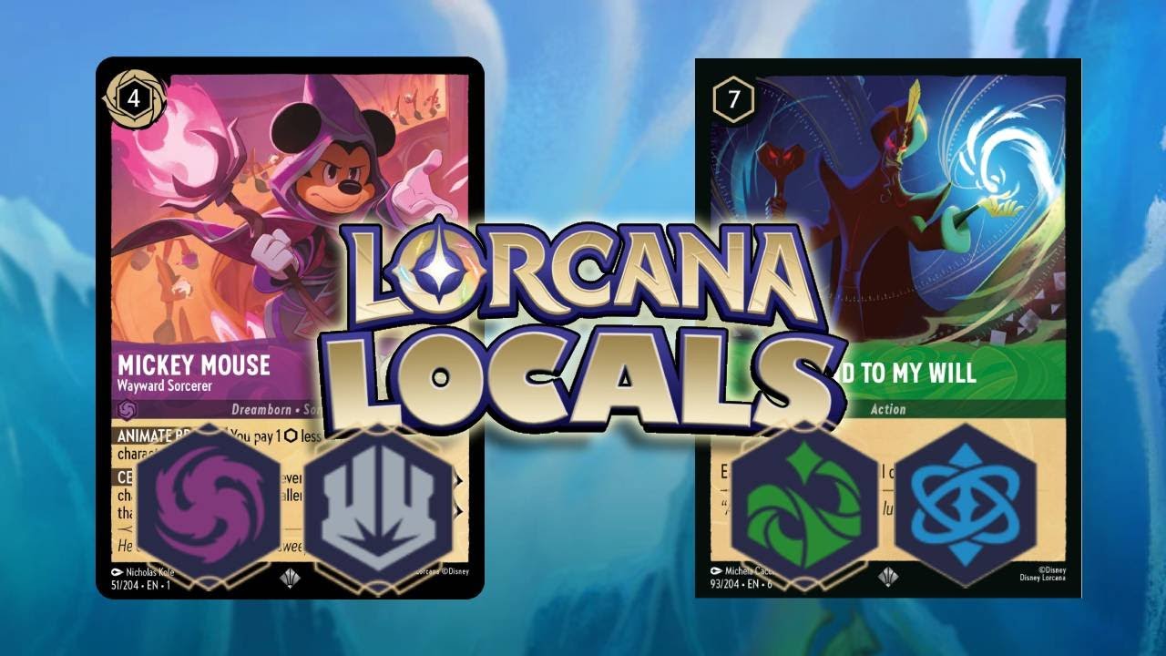 Discard My Whole Hand?! - Lorcana Locals - 🟣⚪Brooms vs 🟢🔵Discard
