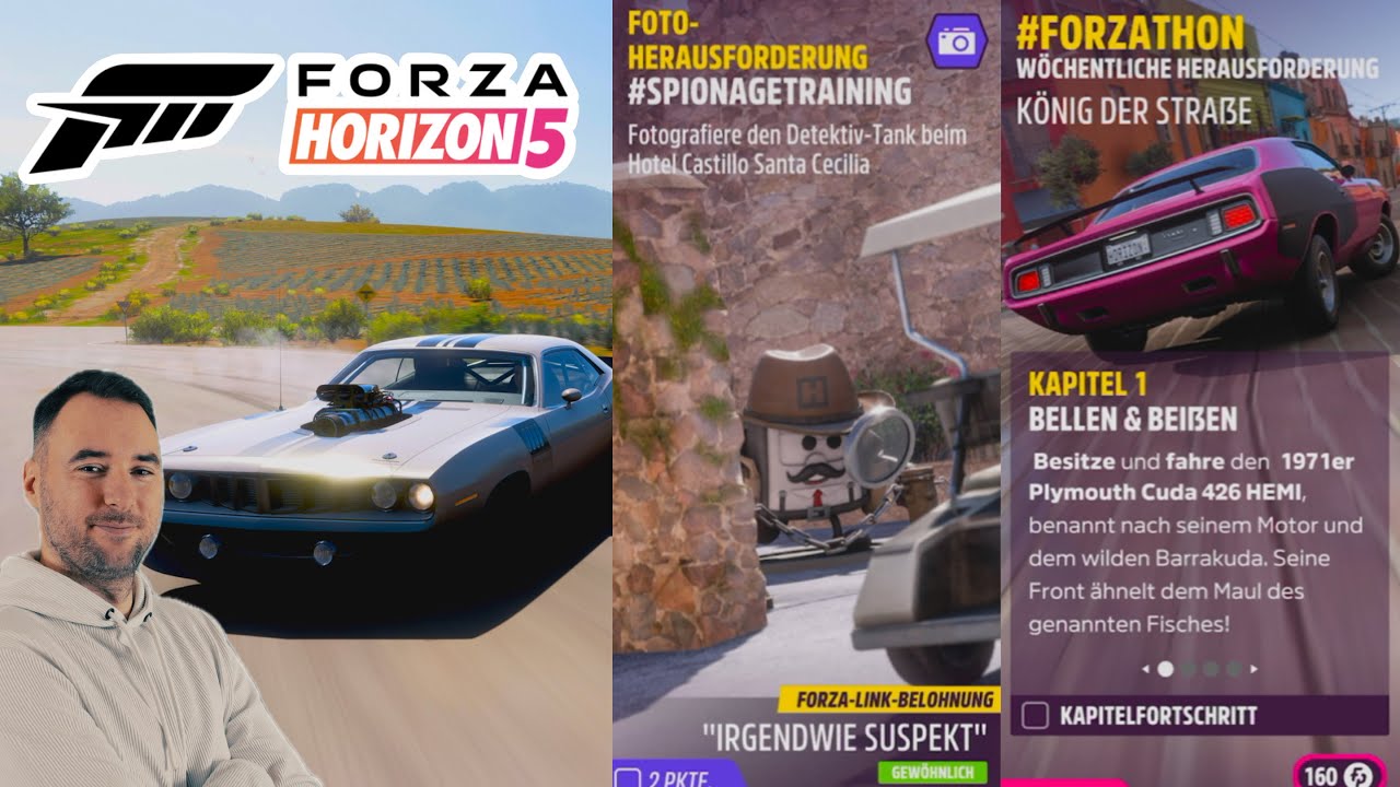 FH5 WÖCHENTLICHE HERAUSFORDERUNG KÖNIG DER STRAẞE FOTO-HERAUSFORDERUNG SPIONAGETRAINING