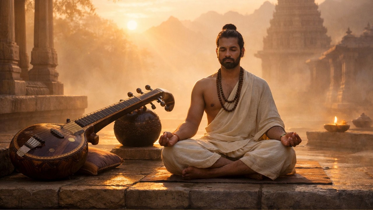 Peaceful Veena Meditation | Sacred Indian Instrument for Mind, Body & Soul Healing