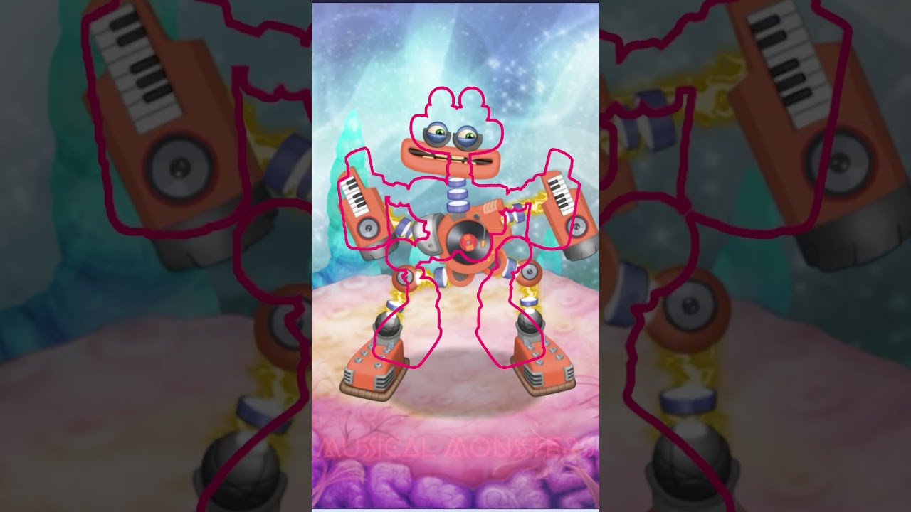 Perfectly timed outlines | MY SINGING MONSTERS, RARE WUBBOX on Ethereal Island