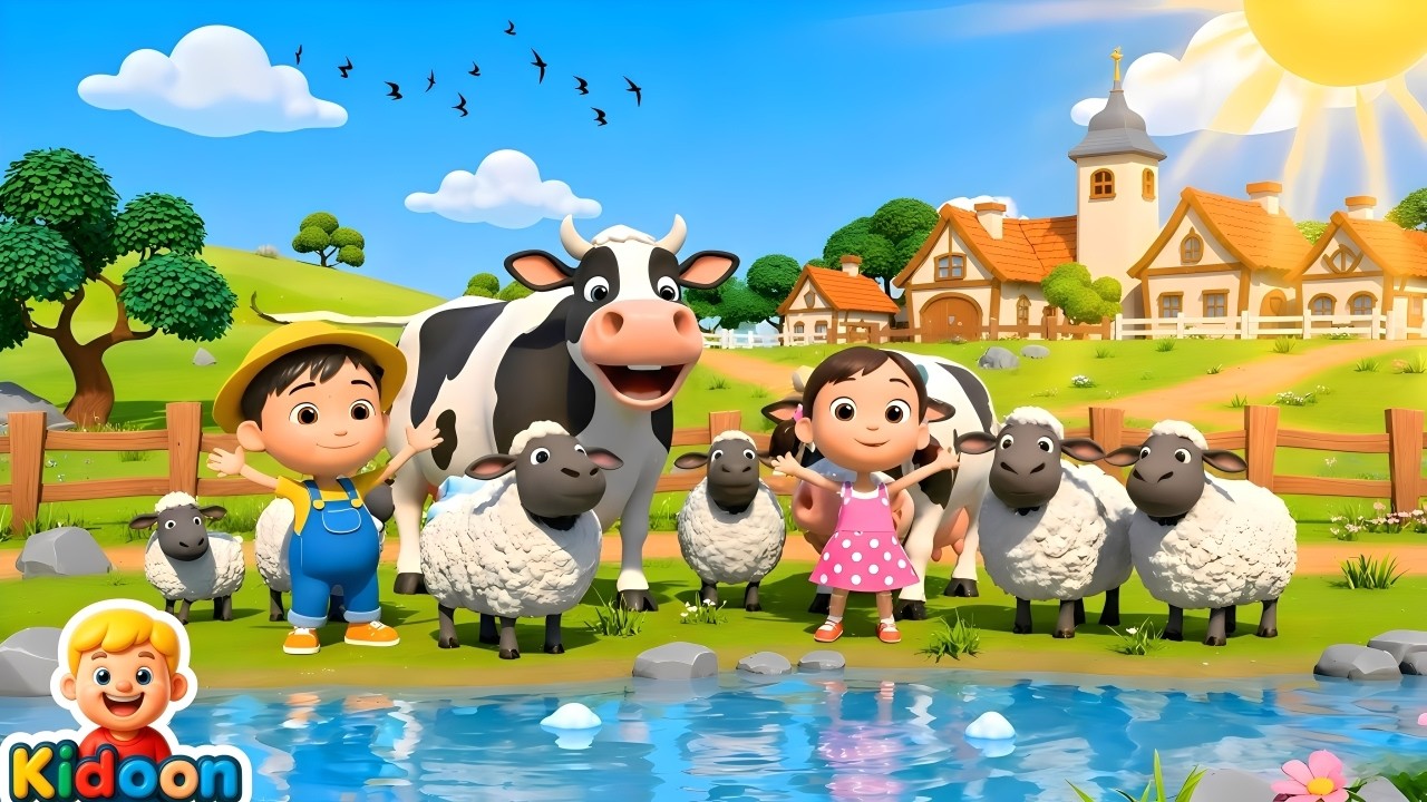 Счастливого Дня Фермы 🐄🐑🎶 | 3D мультфильмы, детские песенки и стишки