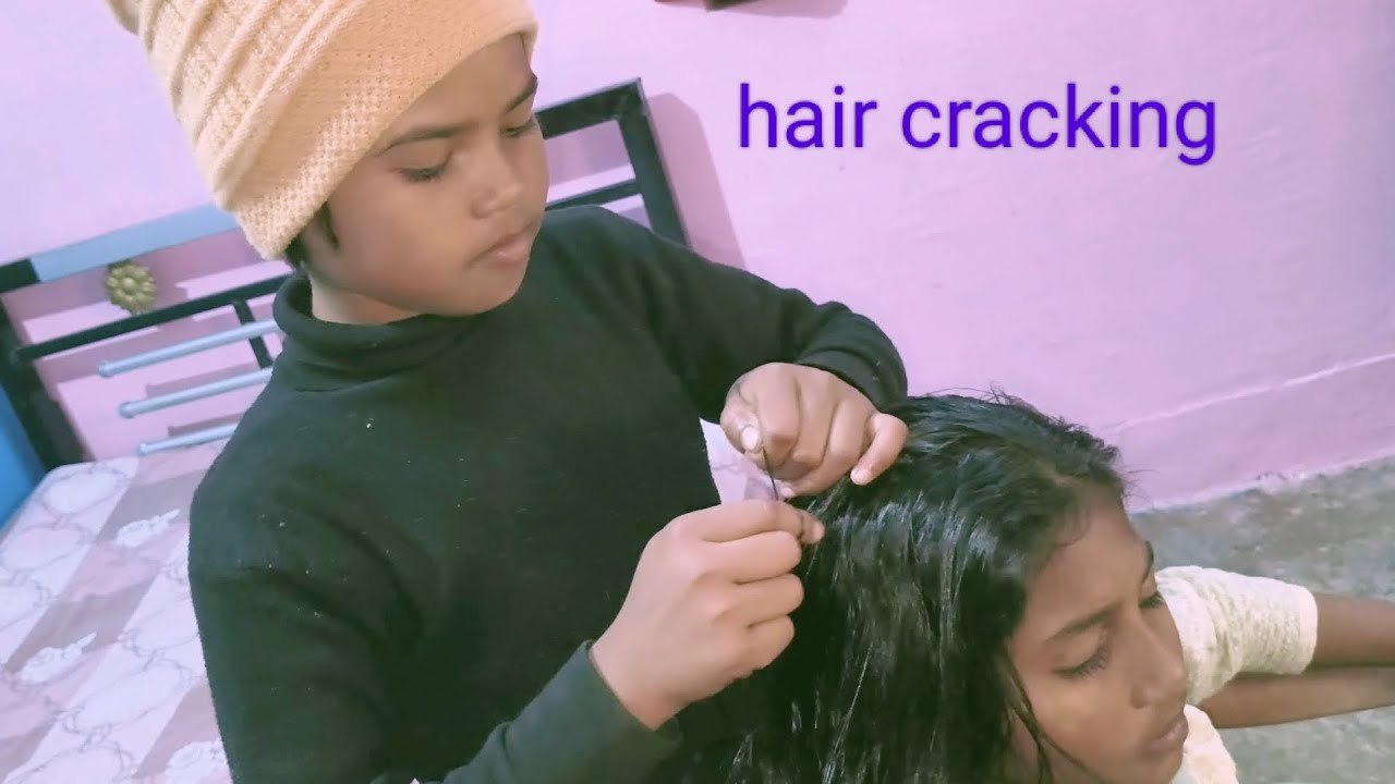 Asmr hair cracking for relaxing whole body..💆😴 #asmr #asmrmassage