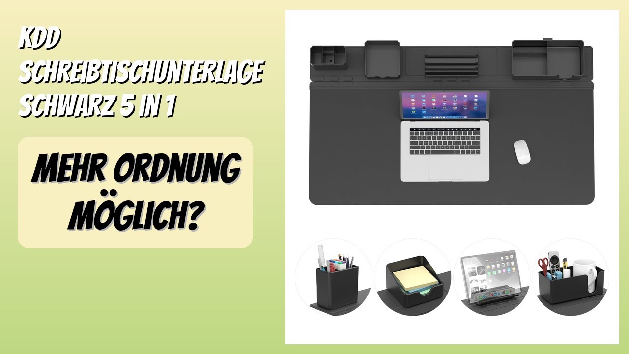 BEWERTUNG (2026): KDD Schreibtischunterlage Schwarz 5 in 1. Infos