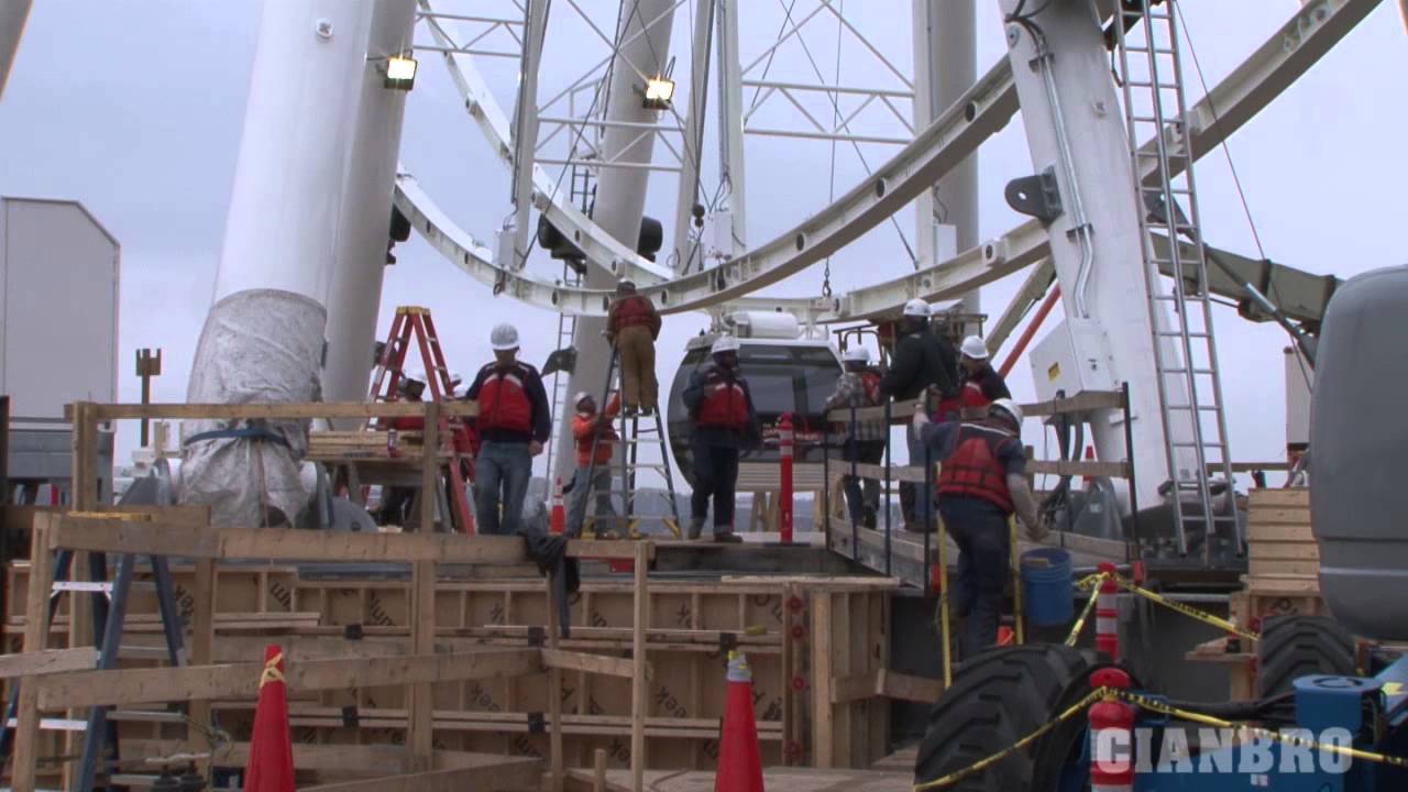 Capital Wheel Update: 150 Tons of steel and a 300 Ton Wheel (via Cianbro)