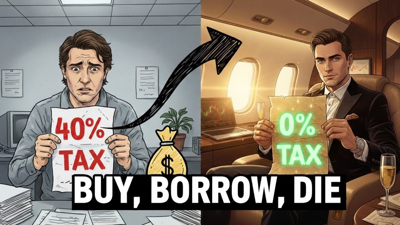 How the Ultra Wealthy Pay 0% Tax  (The Buy, Borrow, Die) Strategy