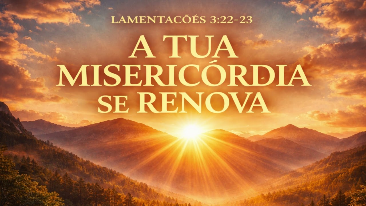 A Tua Misericórdia Se Renova | Louvor de Esperança | Manhã com Deus