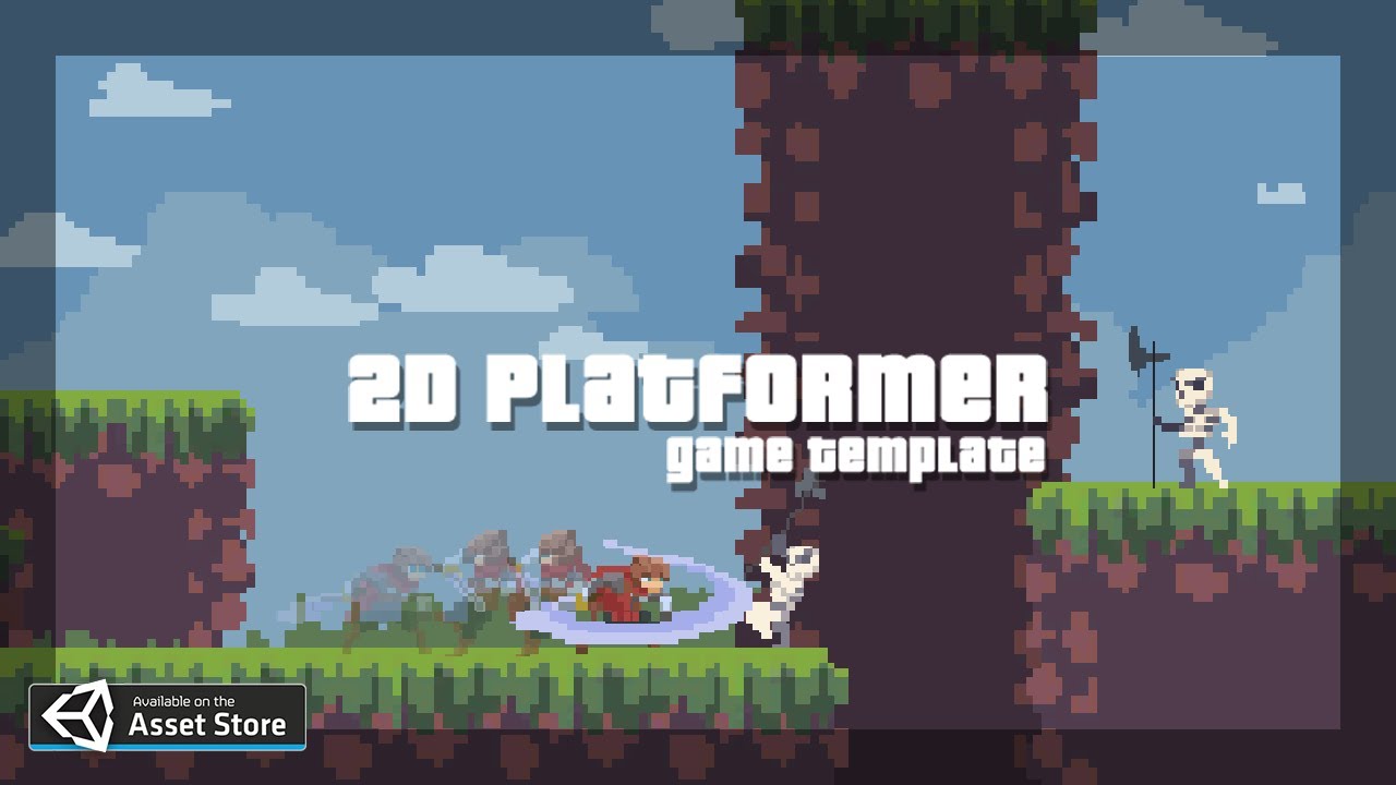 2D Platformer Game Template Unity3D