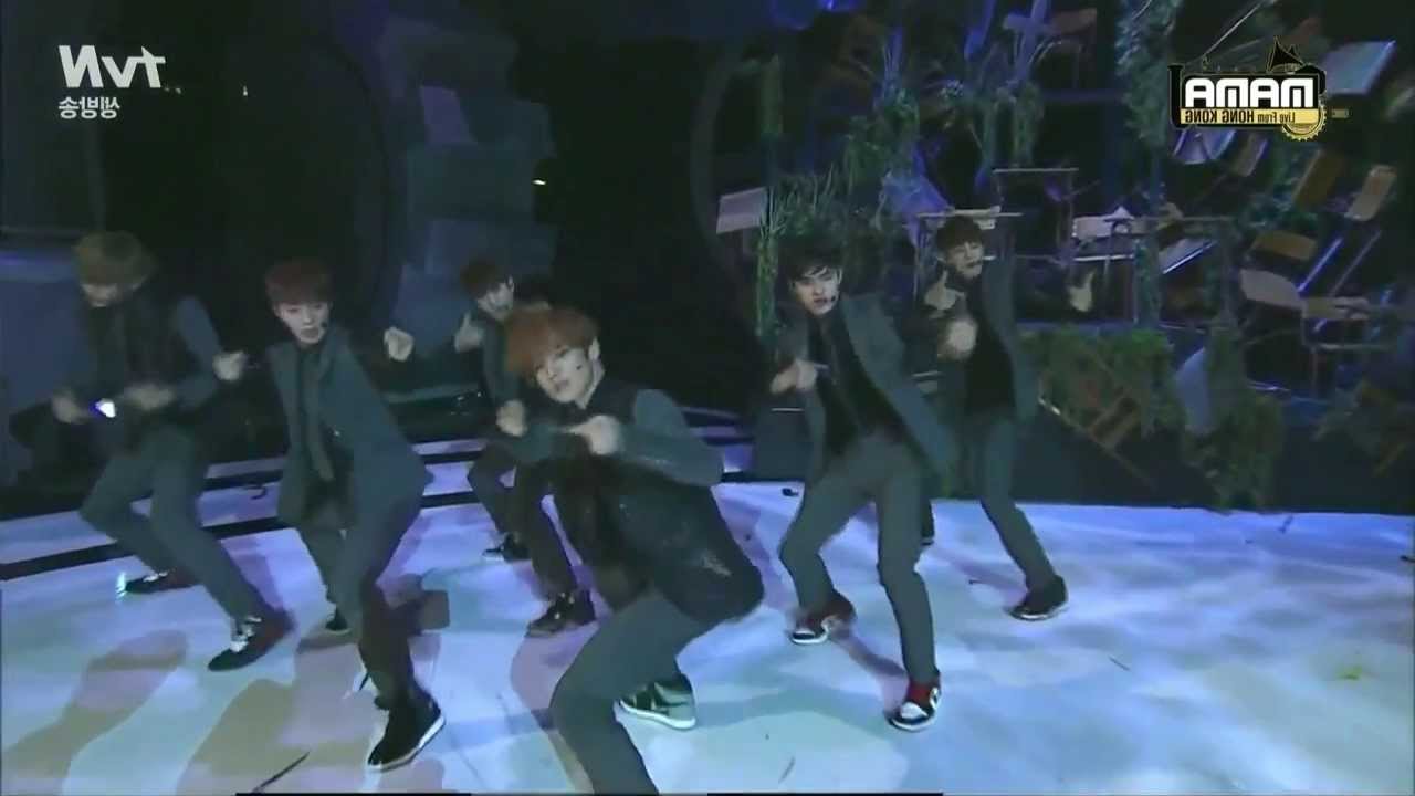 [HD] EXO - Growl Remix Cut at MAMA 2013 (mirrored and slowed 50%)