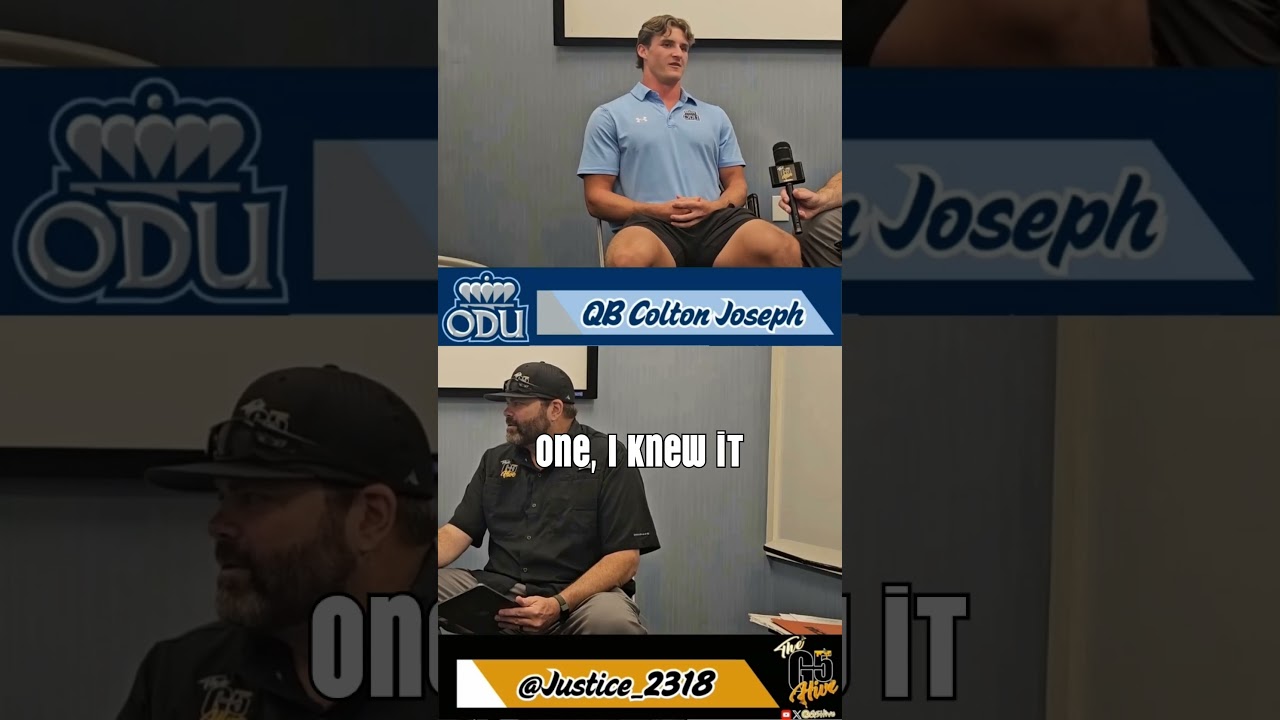 Why Quarterback Colton Joseph Chose Old Dominion! #playbythebay #g5hive #shorts
