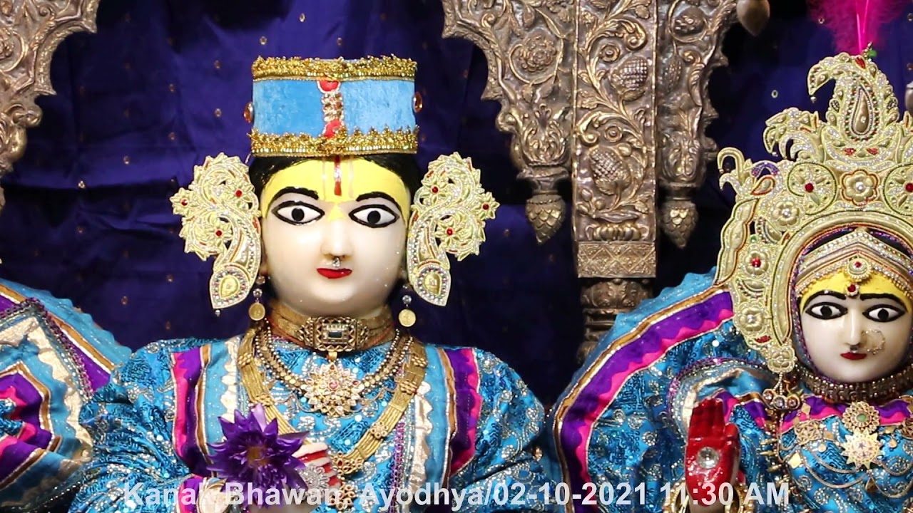 Dophar Shayan Arti of Sri Kanak Bihariji as on 02-10-2021 11:30 AM