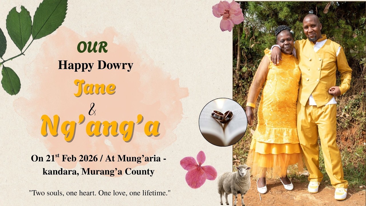 JANE AND NG'ANG'A DOWRY VIDEO