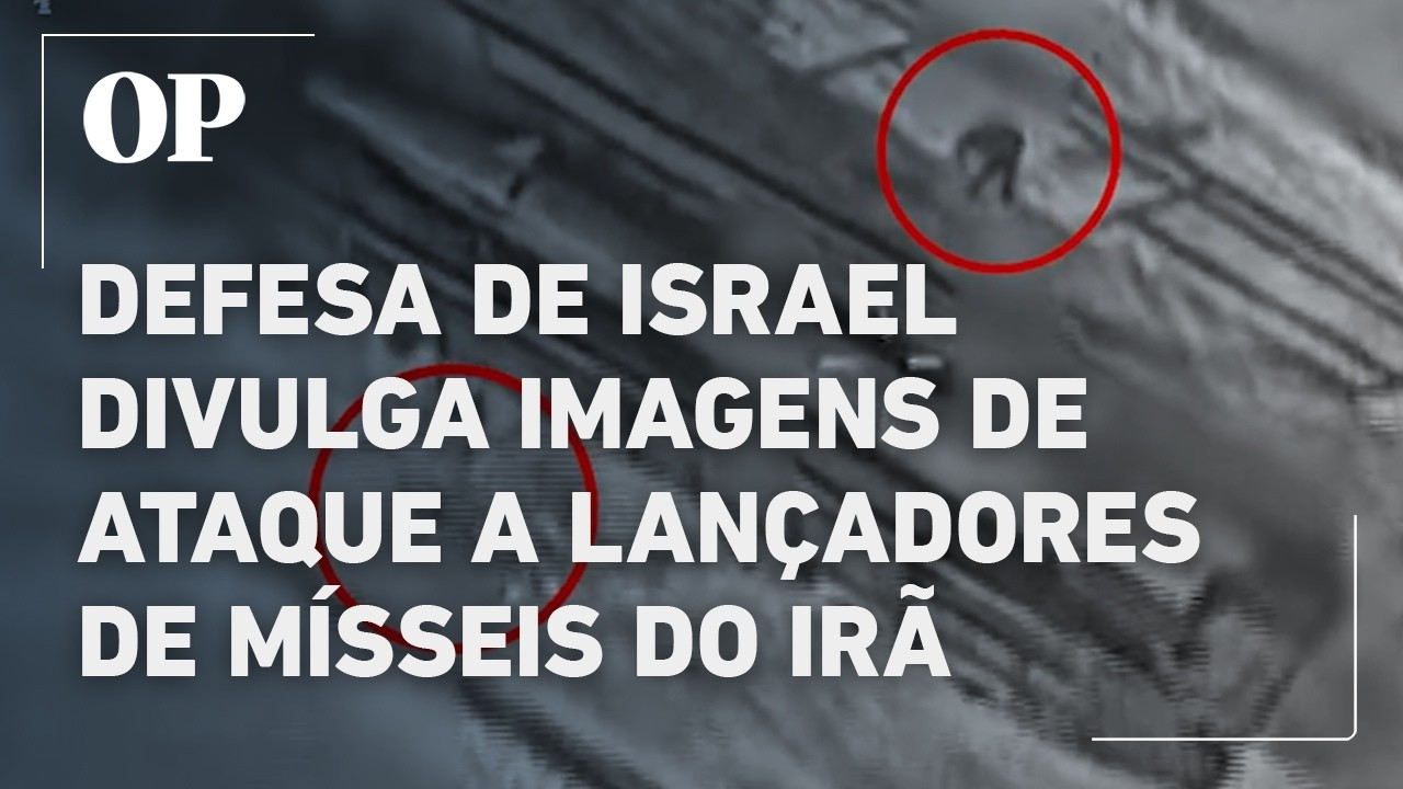 Defesa de Israel divulga imagens de ataque a lançadores de mísseis iranianos
