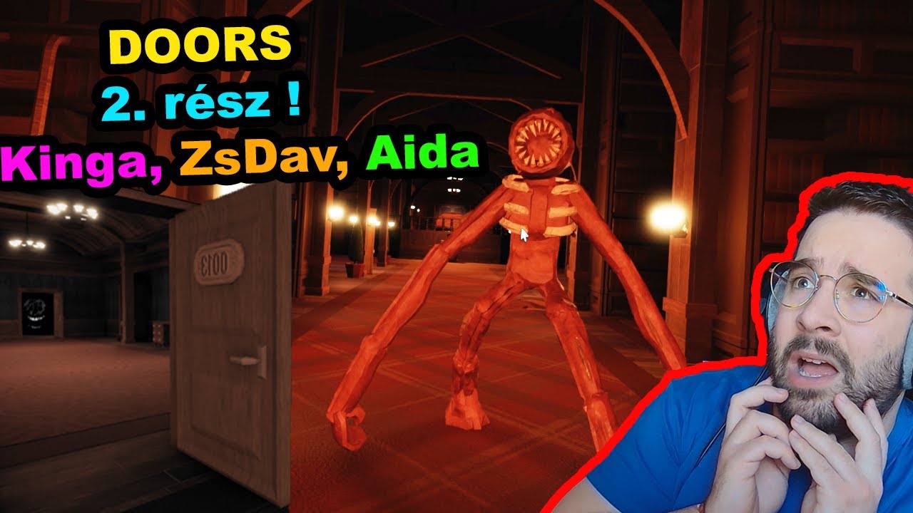 ELKAP az ÚJ SZÖRNY a DOORS -ban ! | DOORS gameplay w/ Kinga, ZsDav és Aida