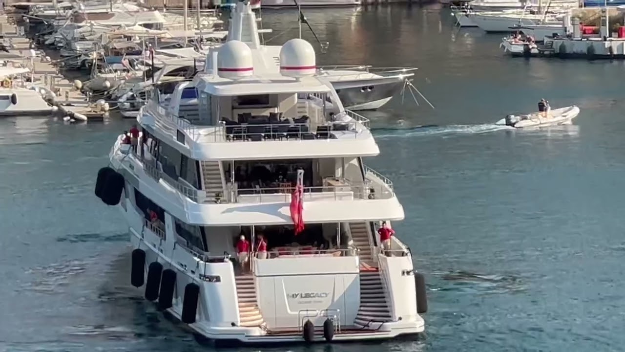 MY LEGACY • Codecasa 2021 Docking at quai JFK  Monaco• Owner UK Millionaire. @emman25MC