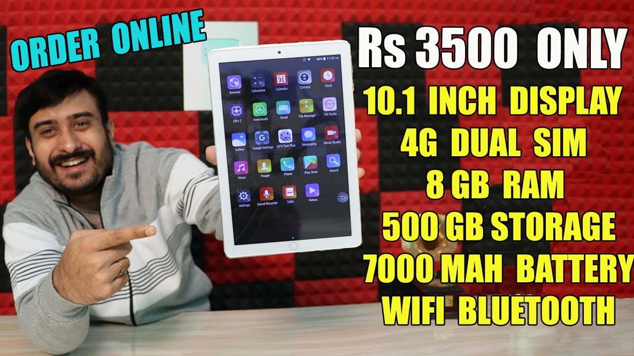 10.1 INCH 4G DUAL SIM CALLING TABLET @ Rs 3500  -  UNBOXING & OVERVIEW