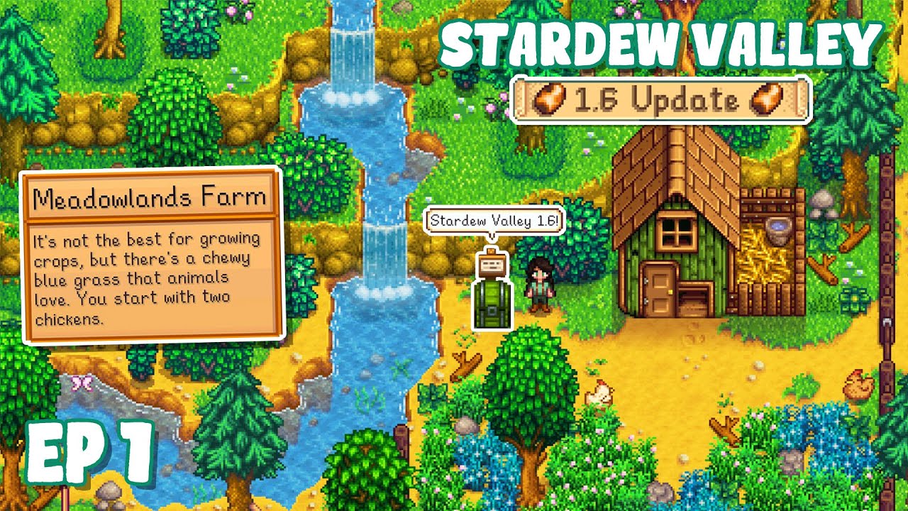 ОБНОВЛЕНИЕ 1.6 УЖЕ ЗДЕСЬ! — ЭПИЗОД 1 (Stardew Valley 1.6 Let's Play)