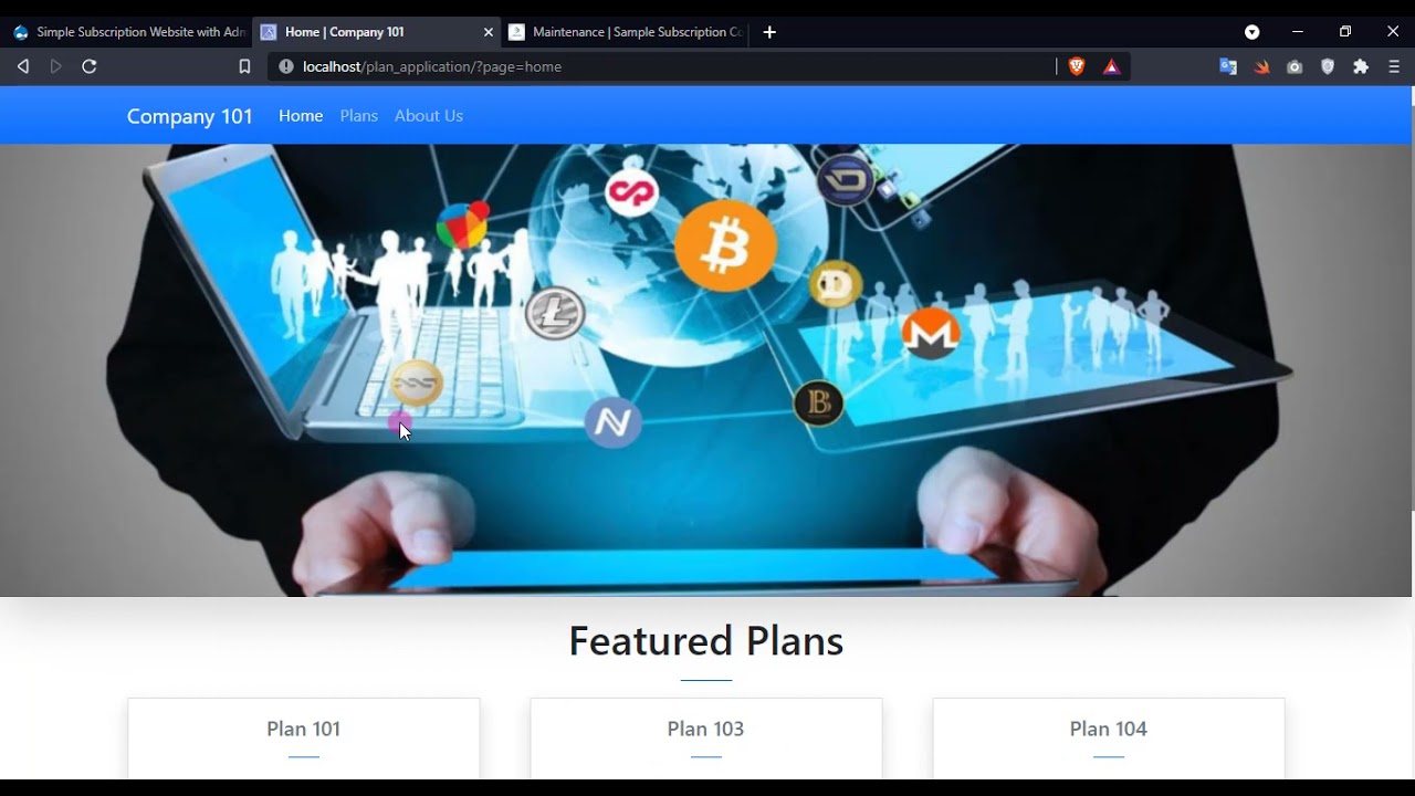 Simple Subscription Website with Admin Panel in PHP and SQLite DEMO