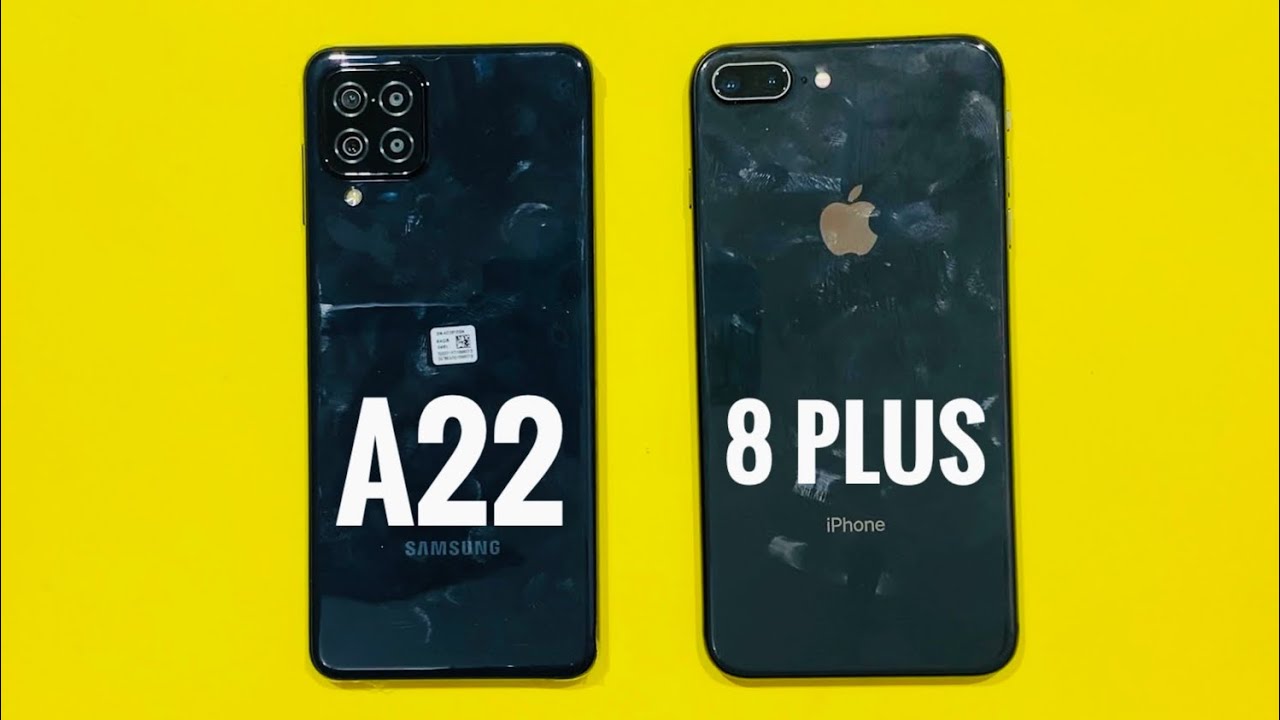 Samsung Galaxy A22 vs iPhone 8 Plus