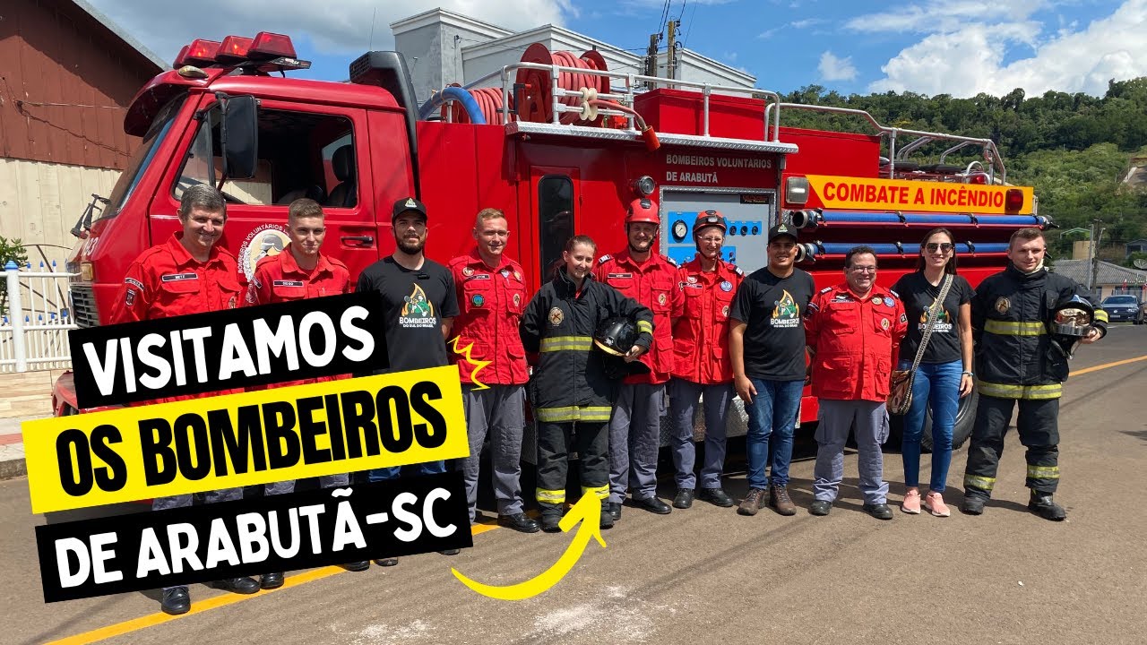 VISITAMOS O CORPO DE BOMBEIROS VOLUNTÁRIOS DE ARABUTÃ-SC