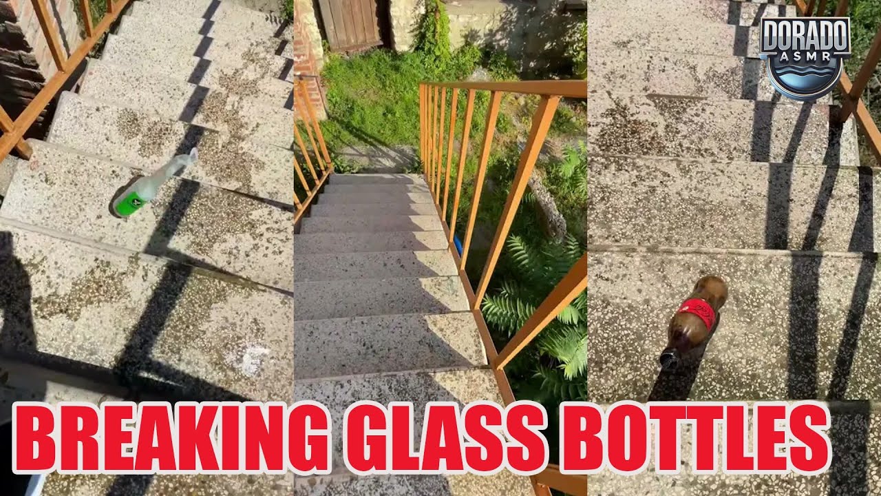 Breaking Glass Bottles & Balloon Drops 🎈💦 Crushing of Crunchy & Soft Things! #satisfying #asmr