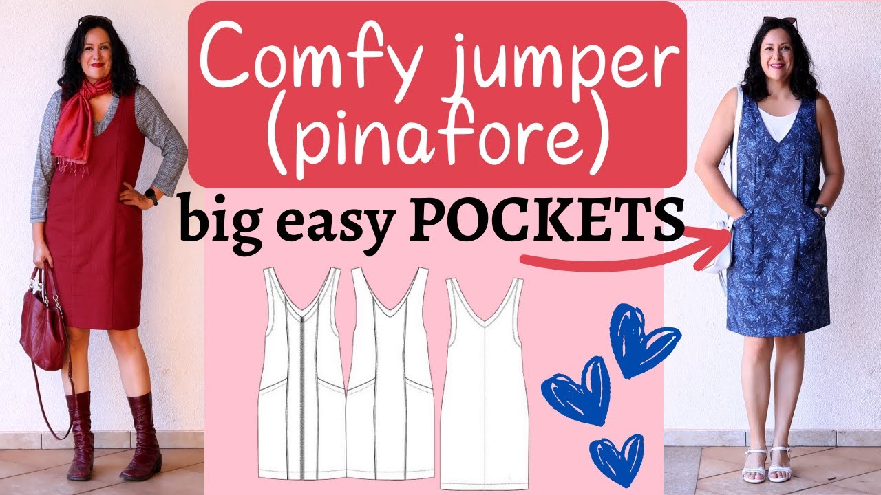 COMFY Jumpers with BIG POCKETS. WINTER & SUMMER makes. Pianoforte (Love Notions)