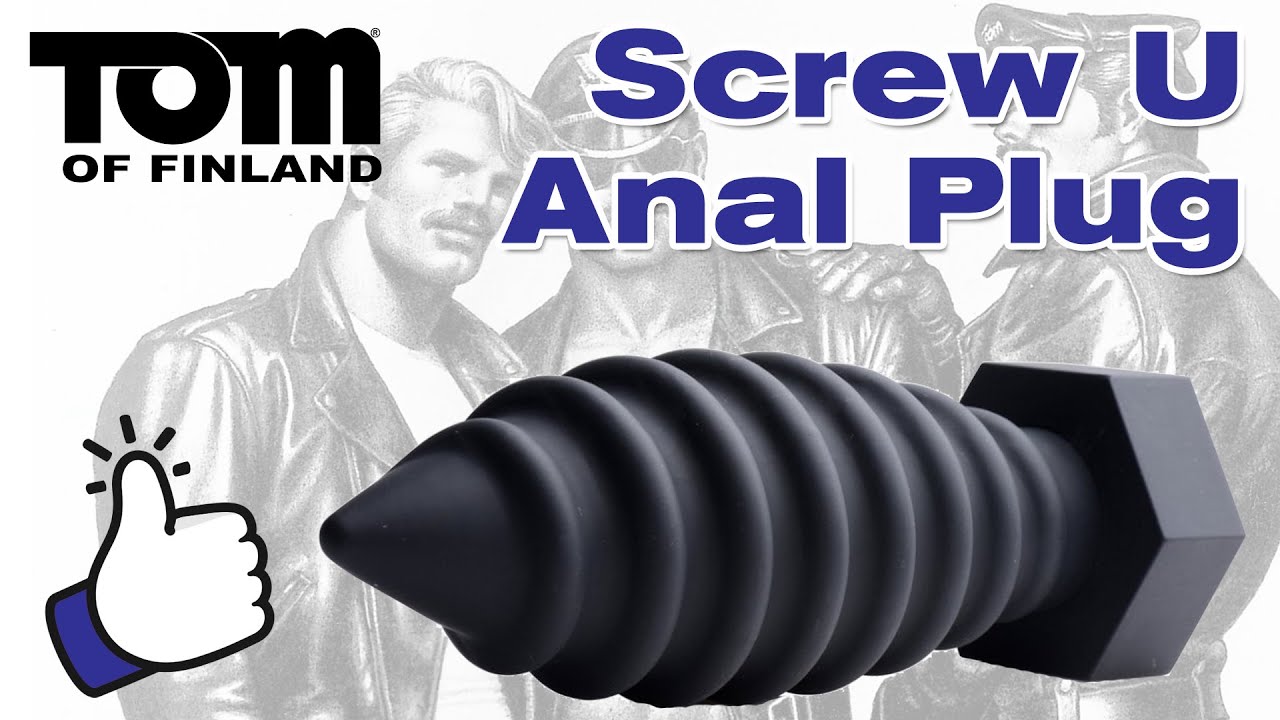 Спиралевидная Большая Анальная Пробка Tom of Finland Screw U Anal Plug | Секс-шоп Тойс Украина