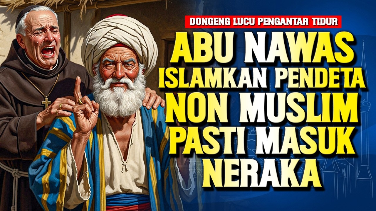 ABU NAWAS ISLAMKAN PENDETA NON MUSLIM PASTI MASUK NERAKA - DONGENG NAWAS PENGANTAR TIDUR