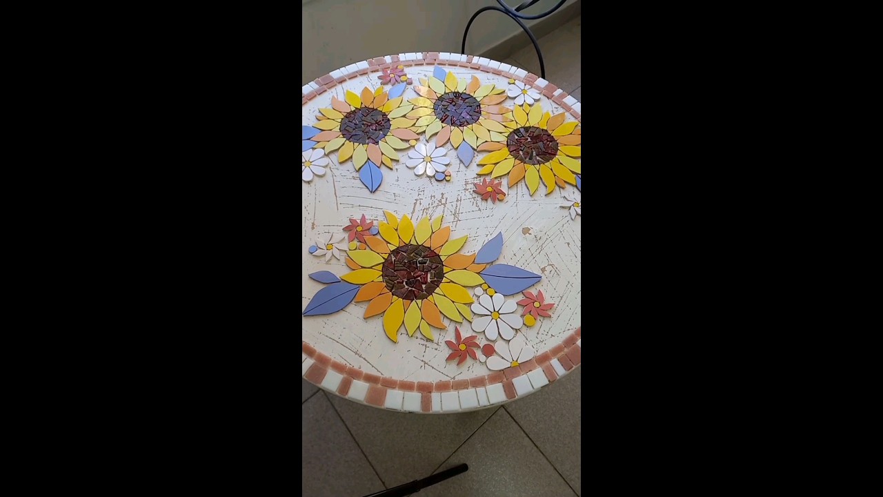 Reciclando una mesa de Madera con MOSAICOS !