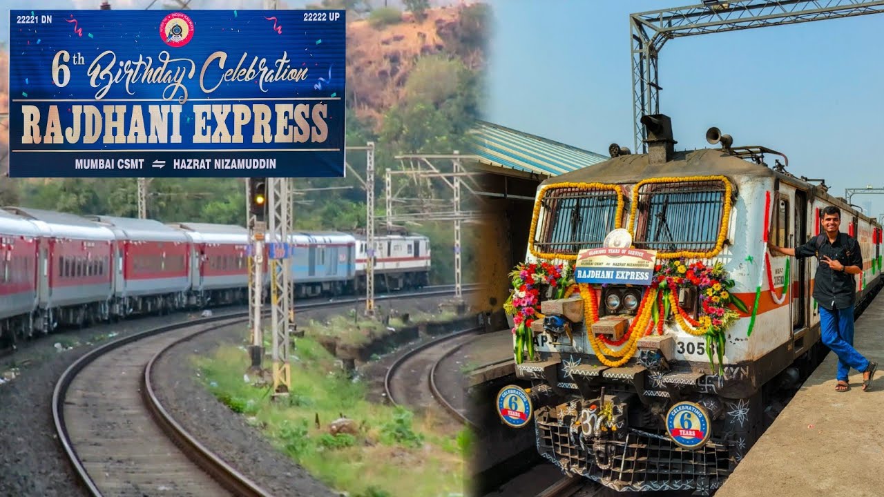 22221 Central Railway's Rajdhani 6th Birthday Celebration And Journey From Mumbai To Nashik