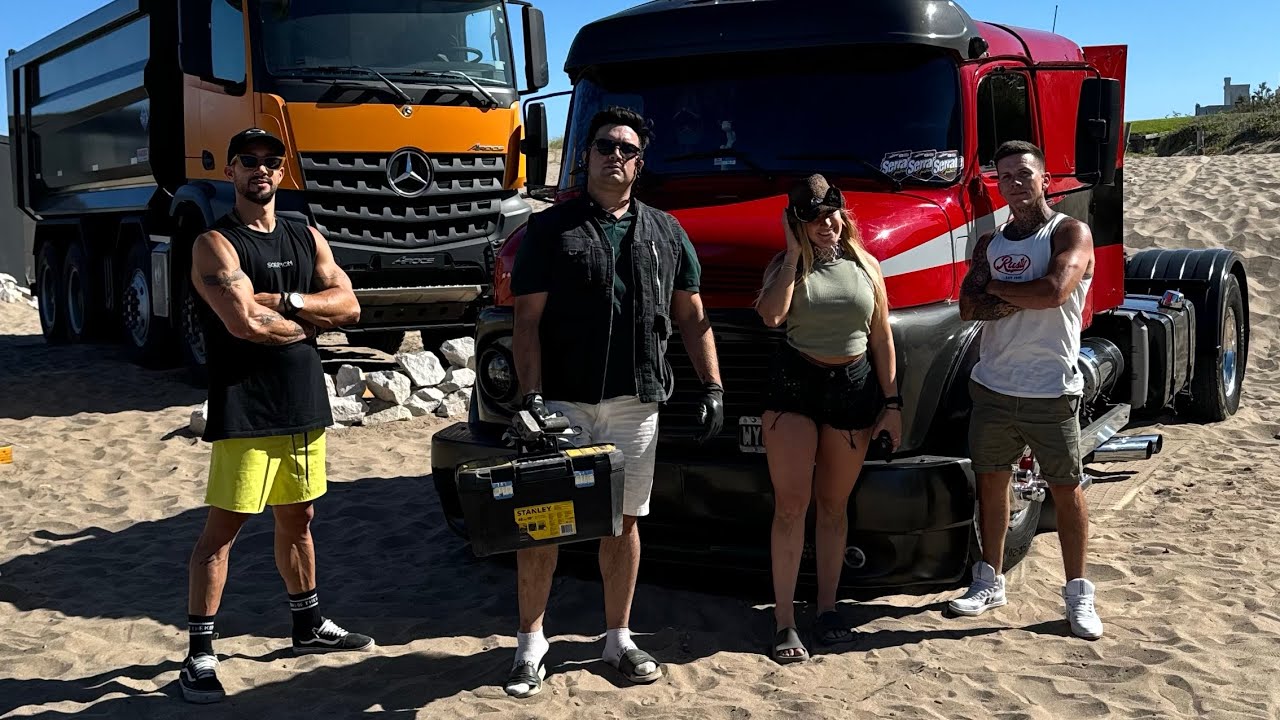 Viajamos a Pinamar, exclusivo fiesta de blanco de MERCEDES BENZ camiones y buses