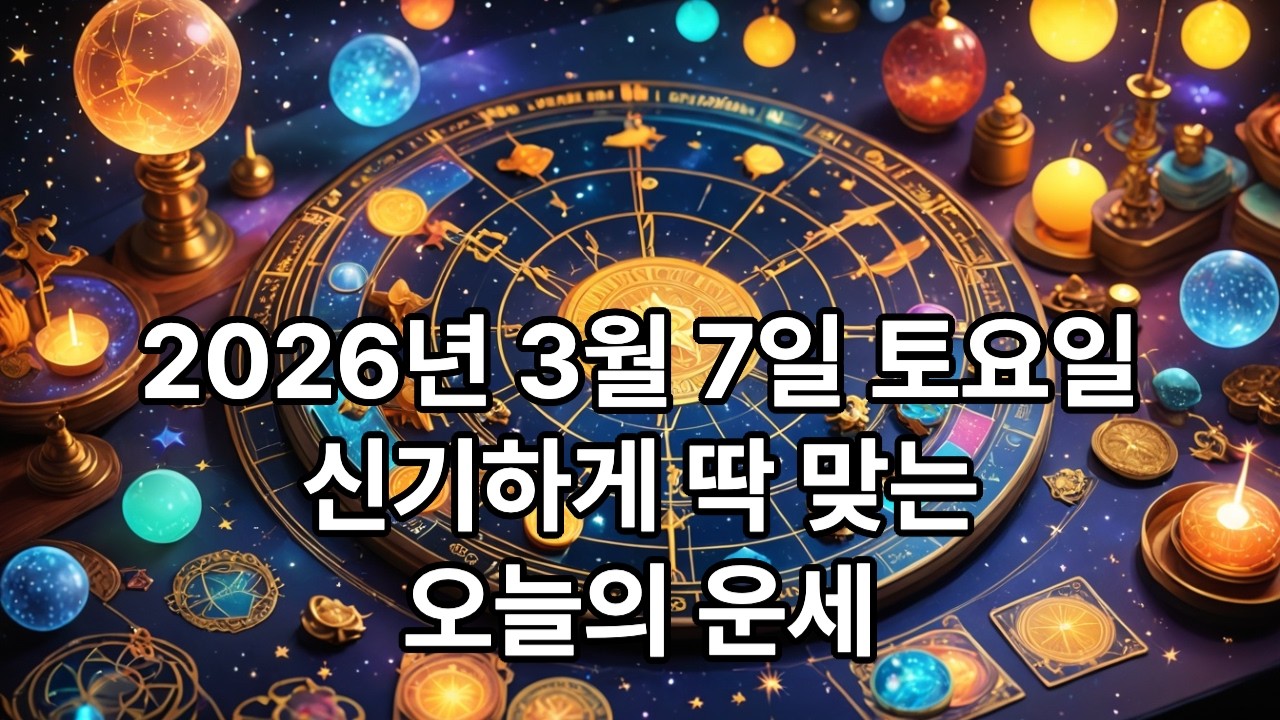 오늘의 운세 (2026년 3월 7일 토요일) #오늘의운세 #오늘의띠운세 #DailyHoroscope