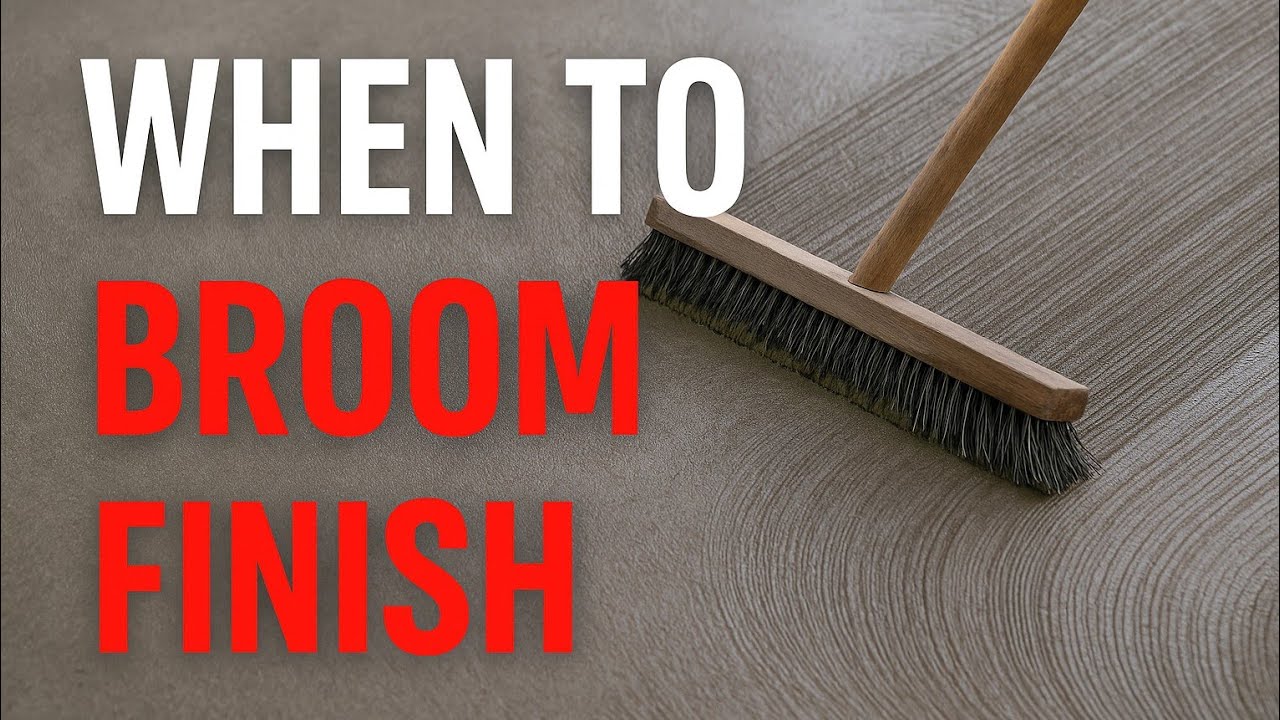 When to Broom Finish & Best Styles!