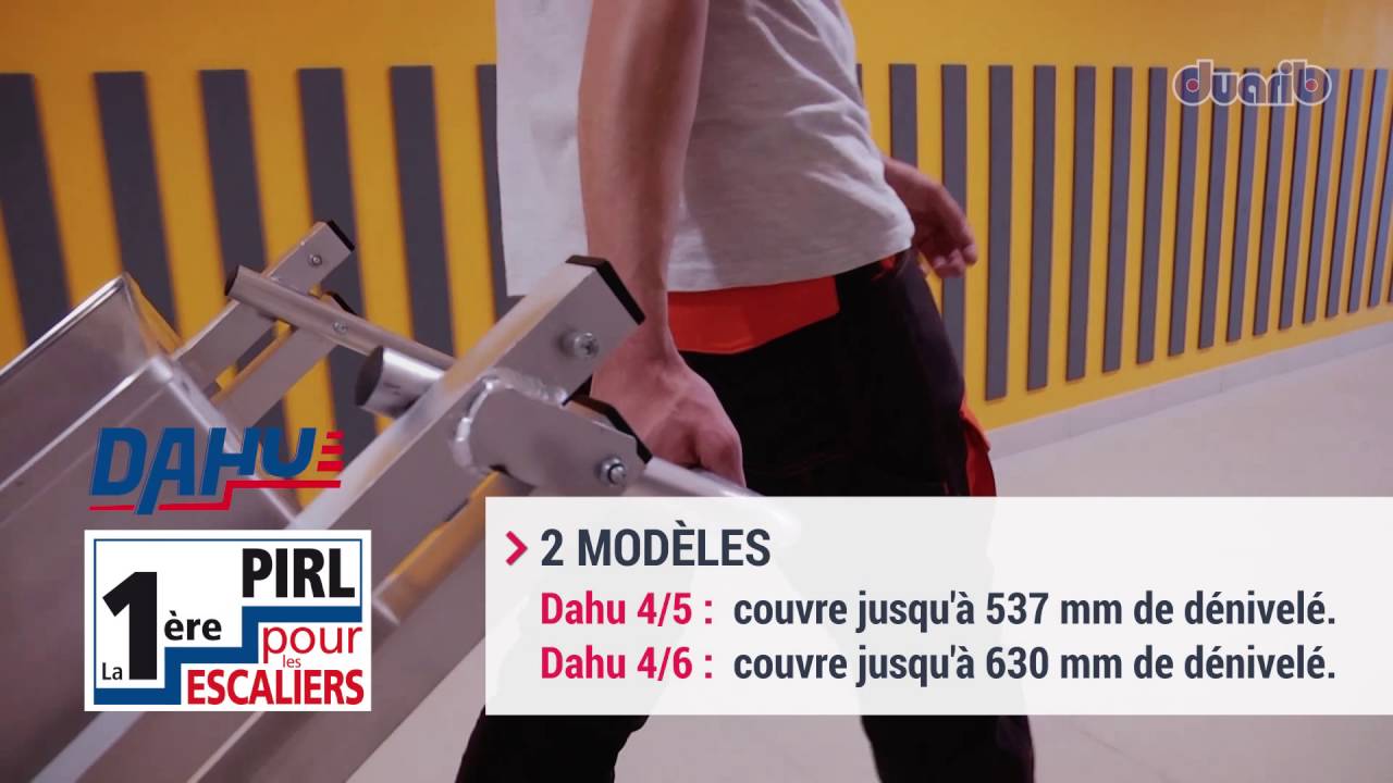 Dahu : plate-forme individuelle pour travailler dans les escaliers.