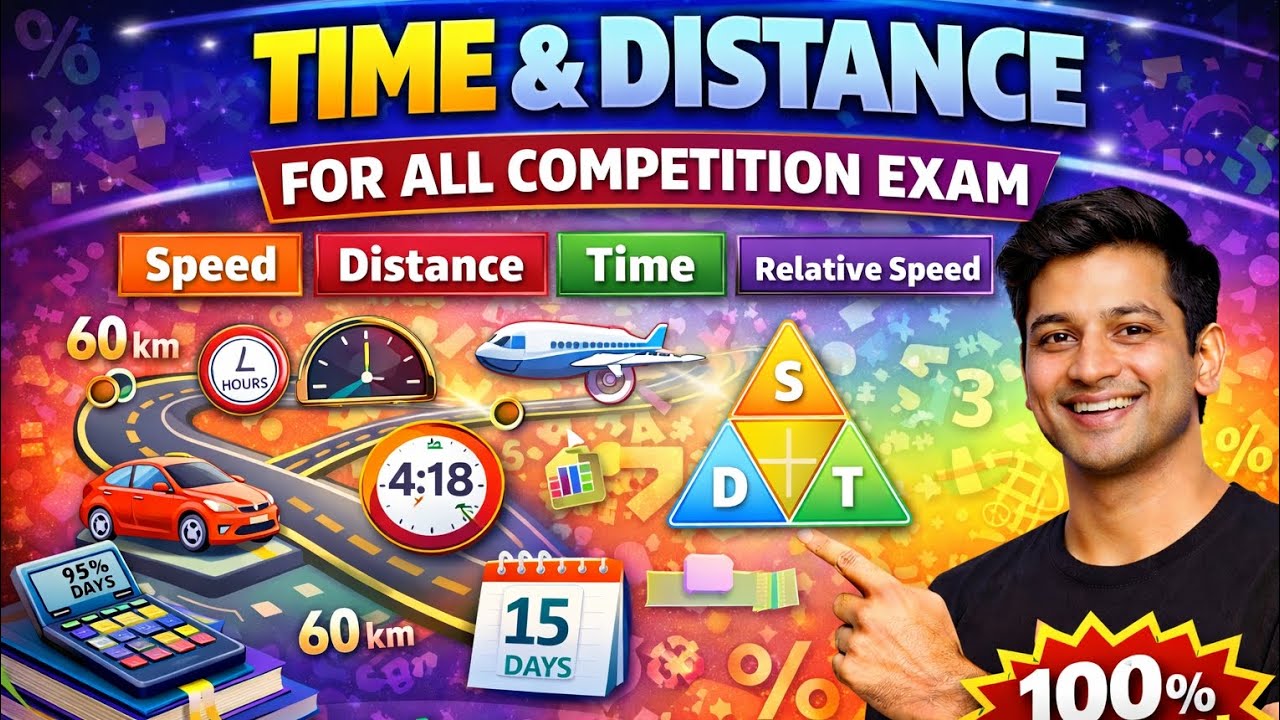 Complete Video of Time, Speed & Distance  | समय, चाल और दूरी |  Time and Distance full video