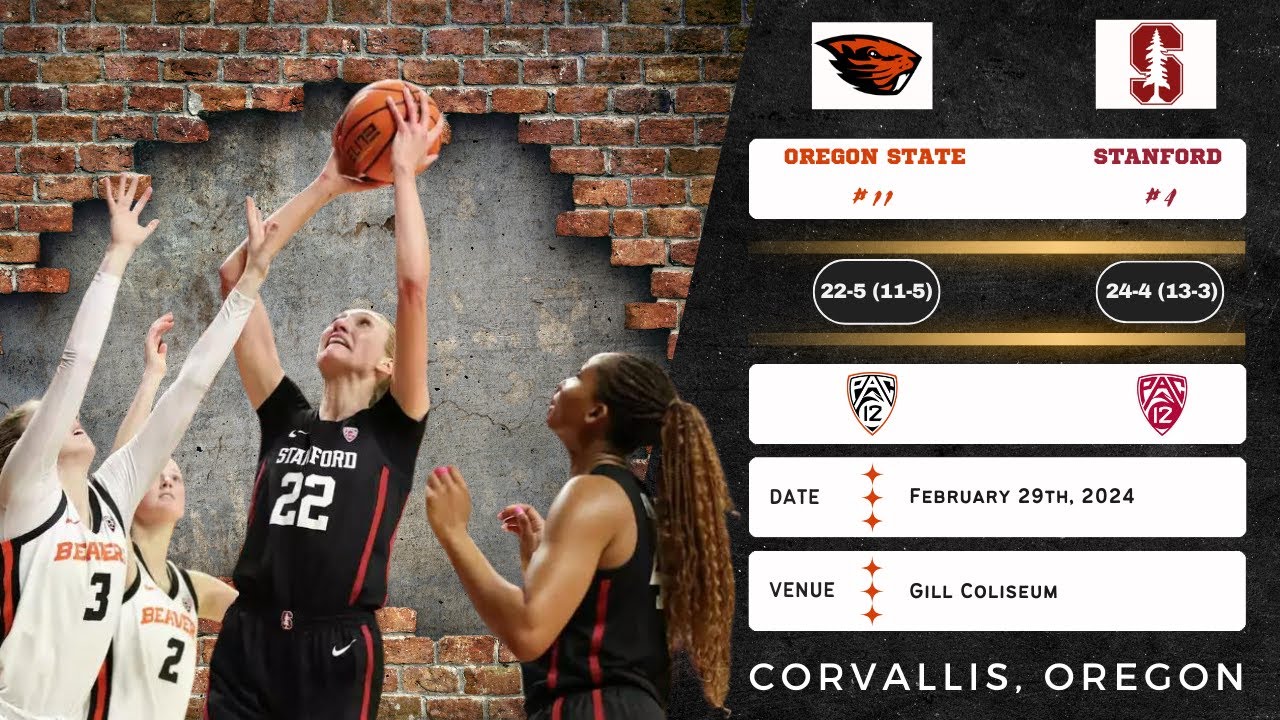 No. 11 Oregon State vs No. 4 Stanford | Pac-12 | 2.29.24