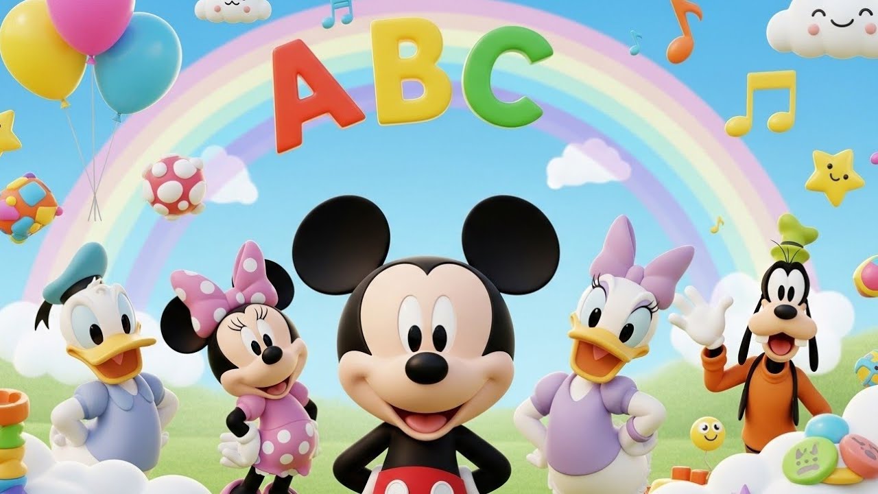  ABC Song for Kids 🎵 | Mickey Mouse & Friends | Fun Learning Adventure