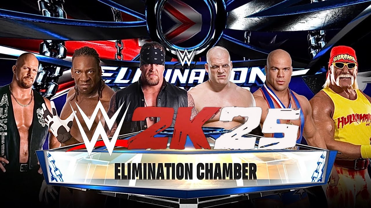 WWE2K25-ELIMINATION CHAMBER | UNDERTAKER VS KANE VS HOGAN VS BOOKER-T VS KURT ANGLE VS STONE COLD