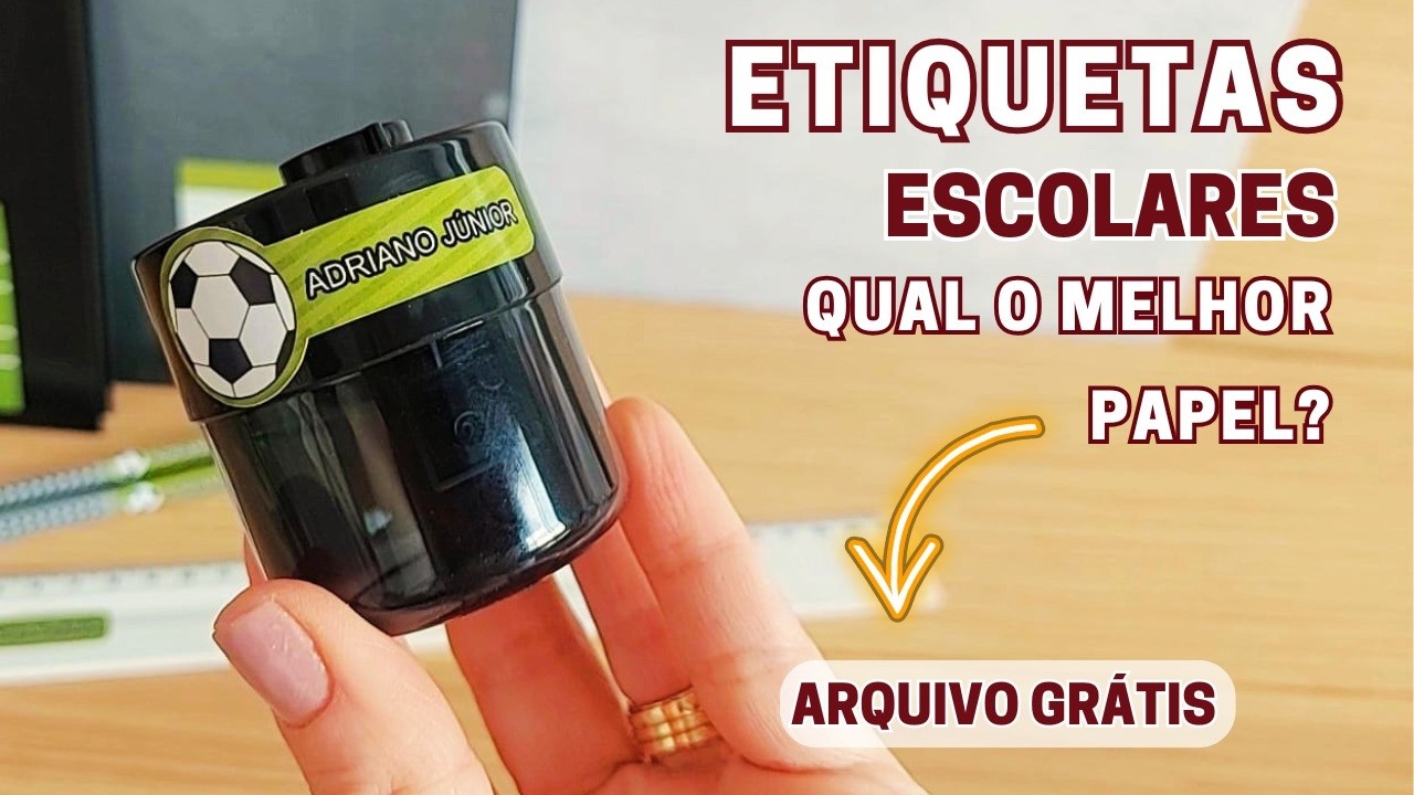 Qual o melhor papel para etiquetas escolares? ARQUIVO GRÁTIS