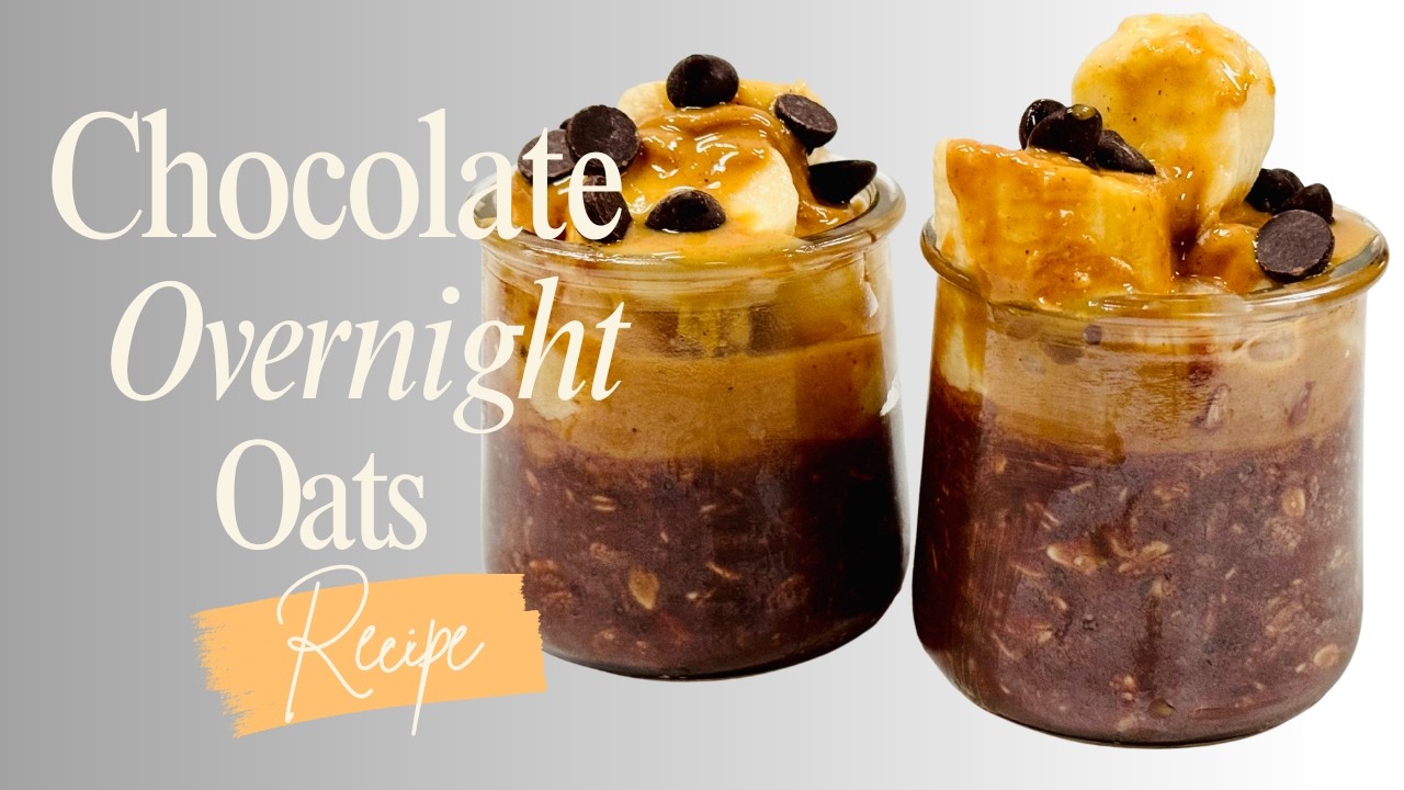 Chocolate Overnight Oats | High-Fiber, Gut-Healthy & Anti-Inflammatory