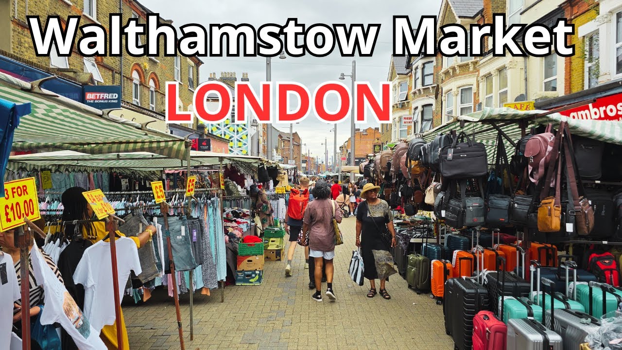Walthamstow Market London 🇬🇧 [4K] Walking Vlog 2025