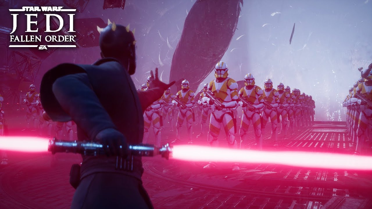 Darth Maul VS 100 Clone Troopers (NPC BATTLE PART 6) - STAR WARS Jedi: Fallen Order
