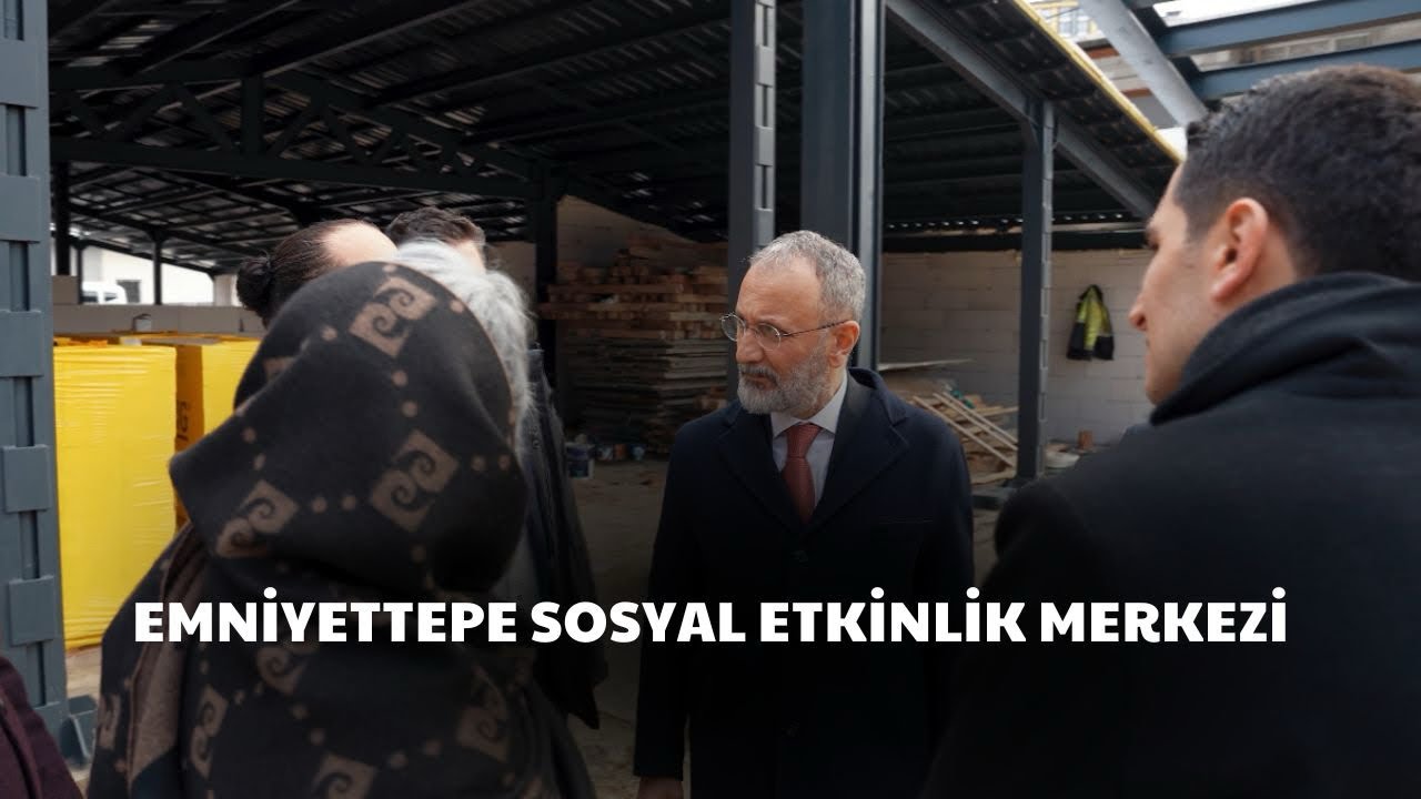 Emniyettepe Sosyal Etkinlik Merkezi çok yakında gençlerimizin hizmetinde.