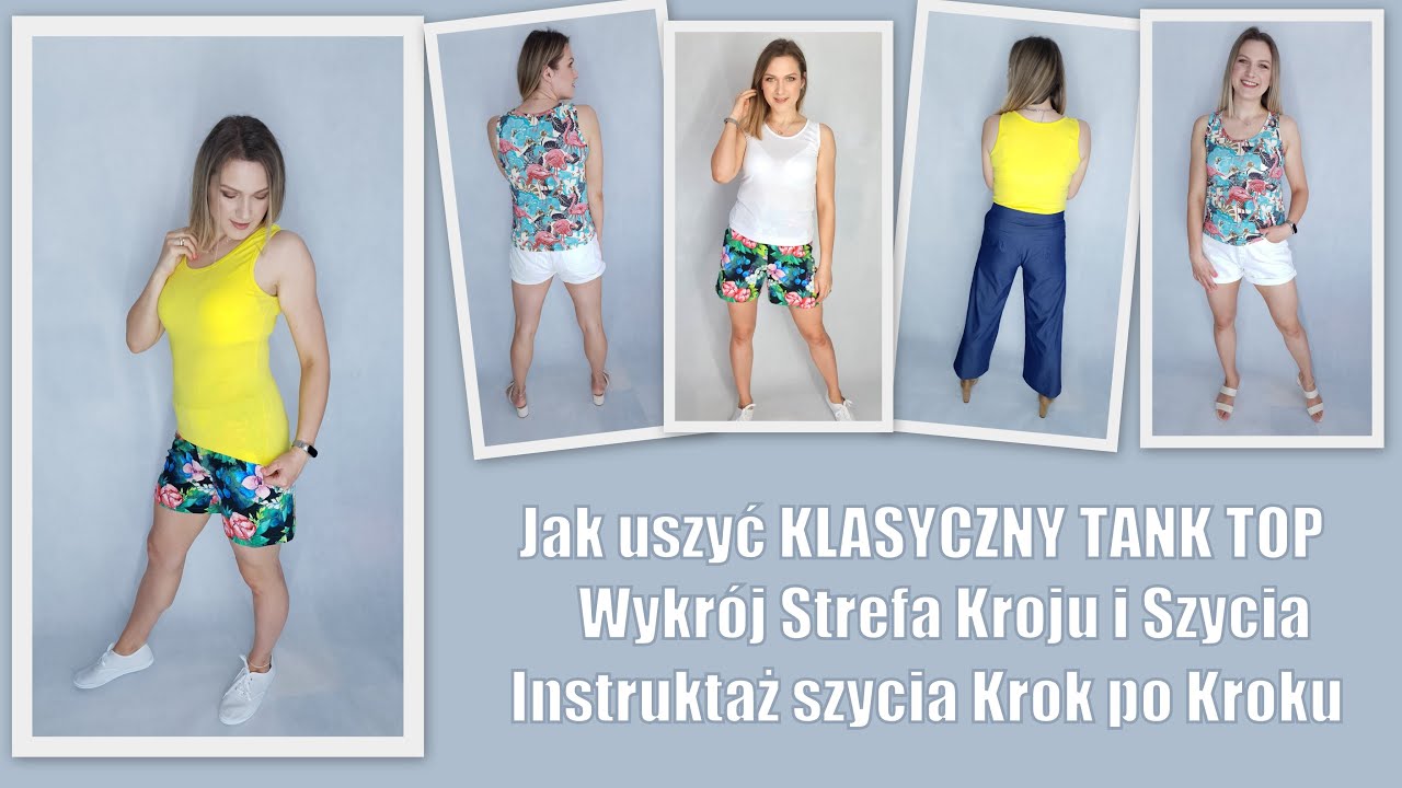 Jak uszyć klasyczny TANK TOP Krok po Kroku Strefa Kroju i Szycia