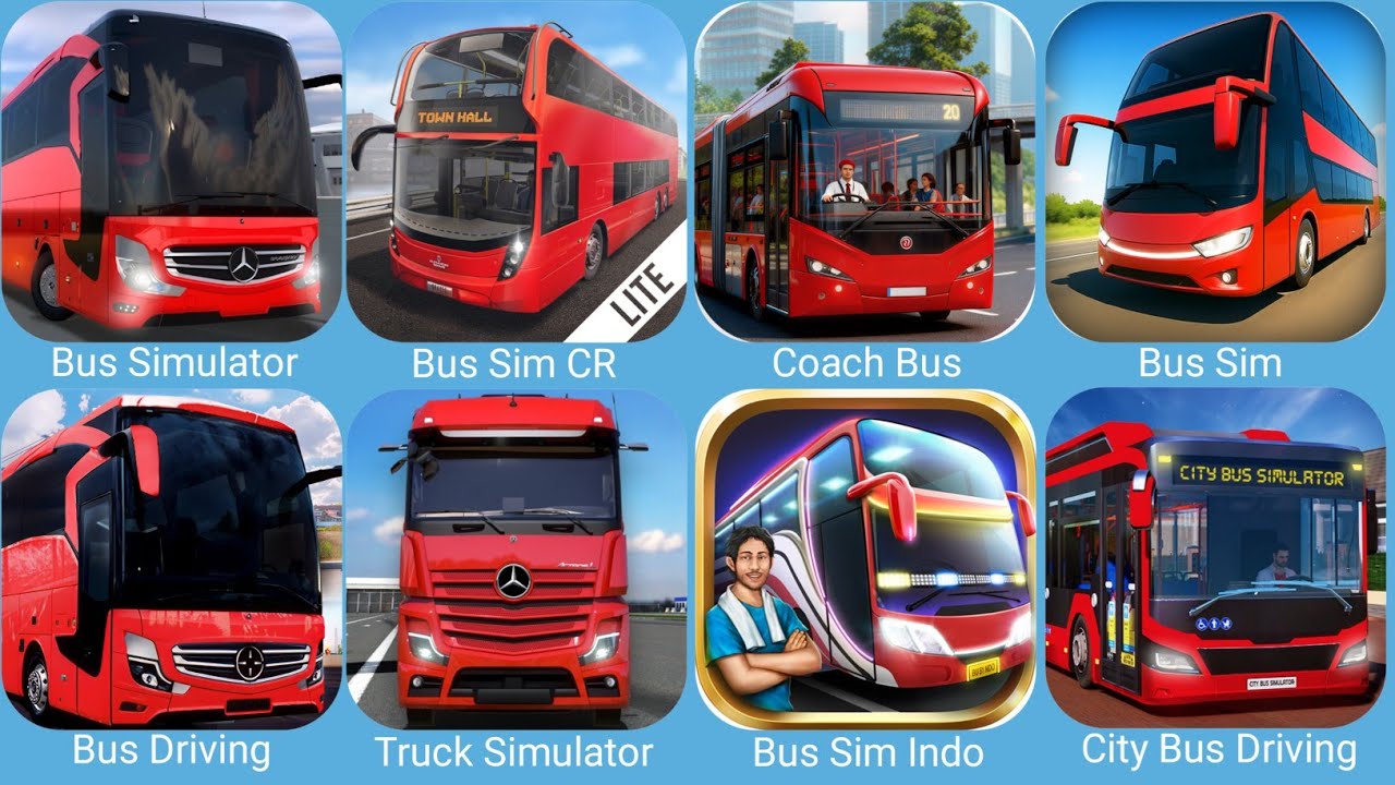 Bus Games:Bus Simulator Ultimate,BusSim CR Lite,Bus Simulator Indonesia,Bus Sim City & Highway